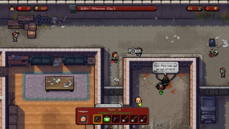 The Escapists: The Walking Dead (PC) Скриншот — 1