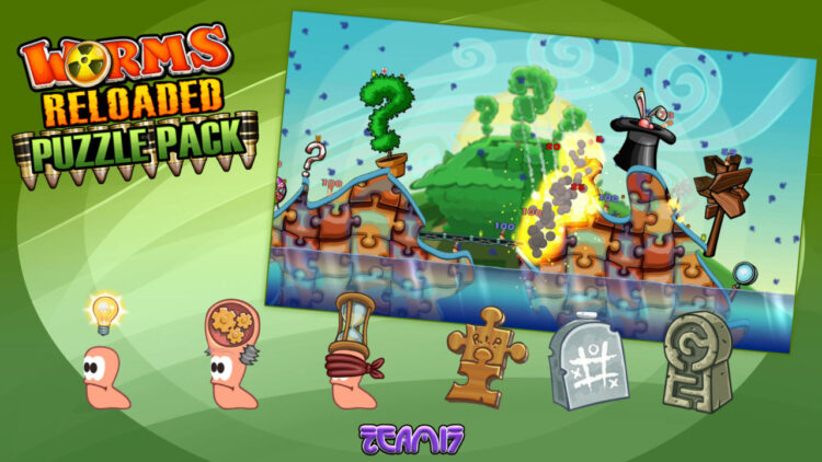 Worms Reloaded - Puzzle Pack (PC) Скриншот — 7