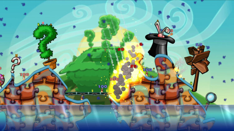 Worms Reloaded - Puzzle Pack (PC) Скриншот — 1