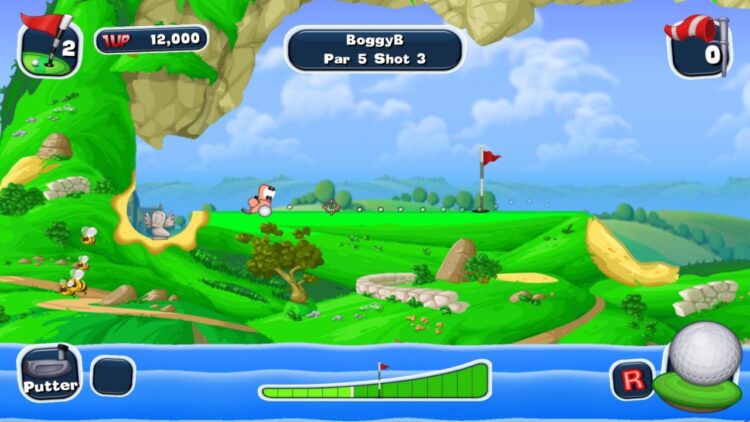 Worms Crazy Golf (PC) Скриншот — 1
