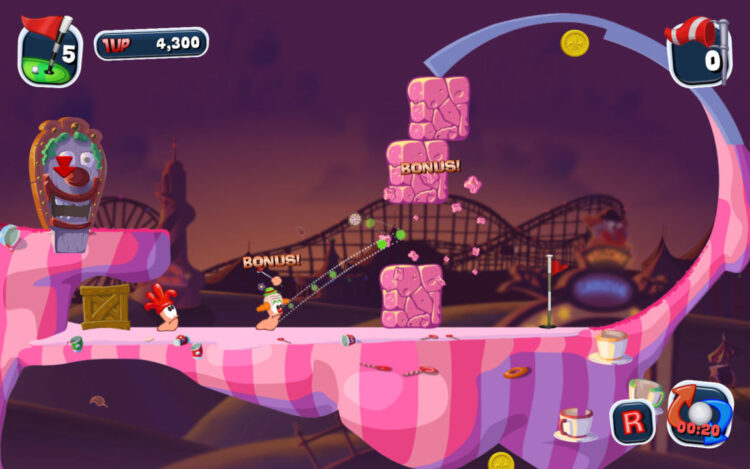 Worms Crazy Golf (PC) Скриншот — 6