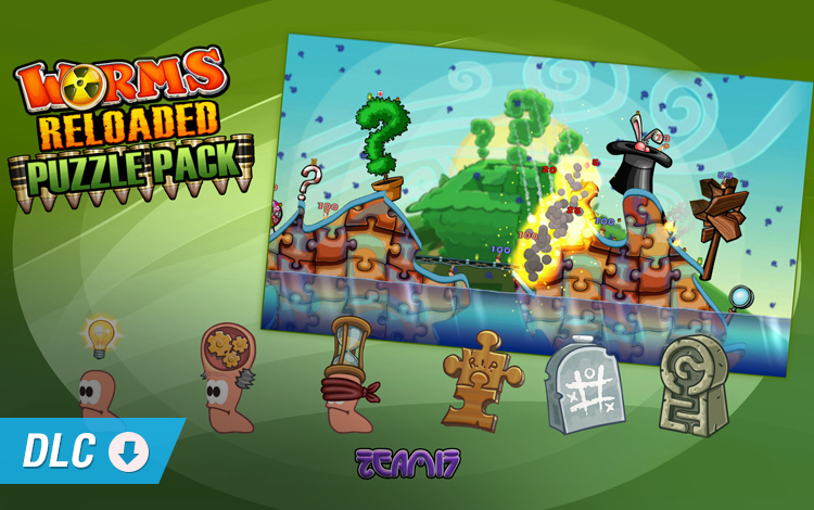 Worms Reloaded - Puzzle Pack (PC) Обложка