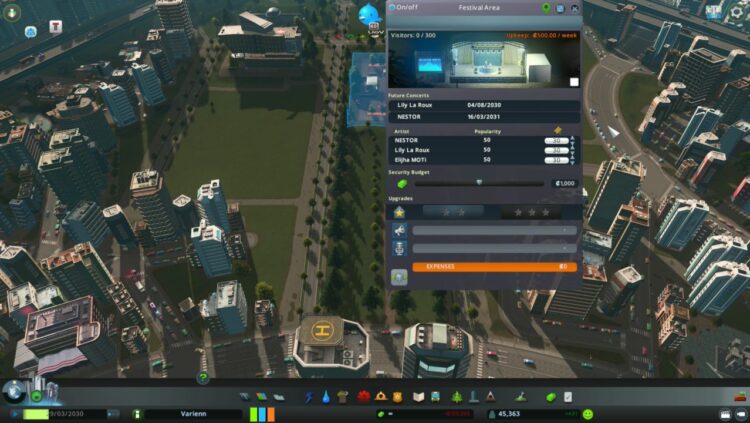 Cities: Skylines - Concerts (PC) Скриншот — 3