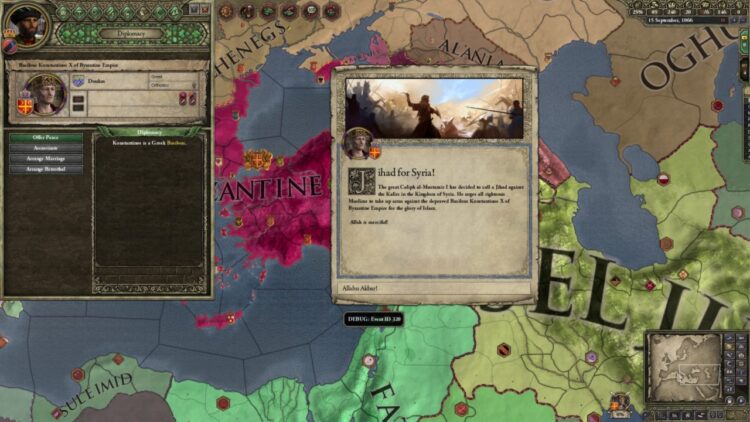 Crusader Kings II : Sword of Islam (PC) Скриншот — 5