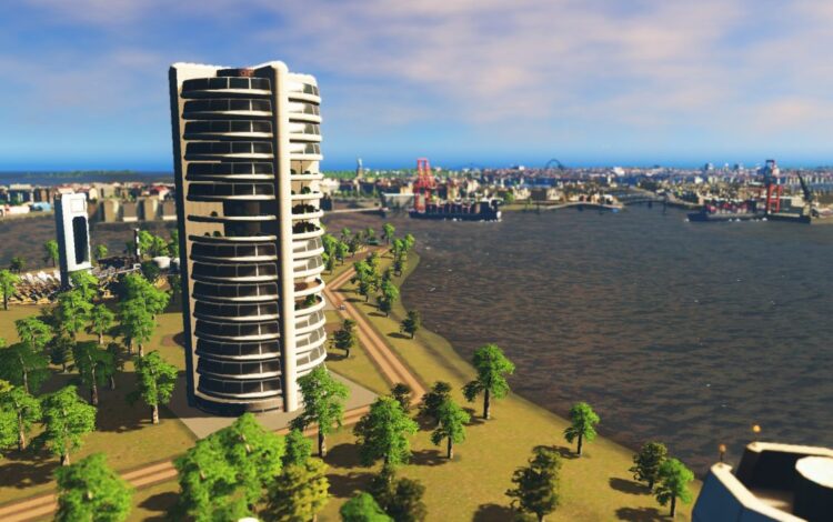 Cities: Skylines - Content Creator Pack: High-Tech Buildings (PC) Скриншот — 8
