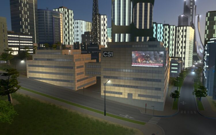 Cities: Skylines - Content Creator Pack: High-Tech Buildings (PC) Скриншот — 3
