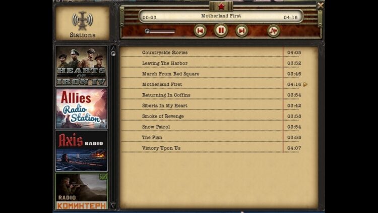 Hearts of Iron IV: Radio Pack (PC) Скриншот — 3