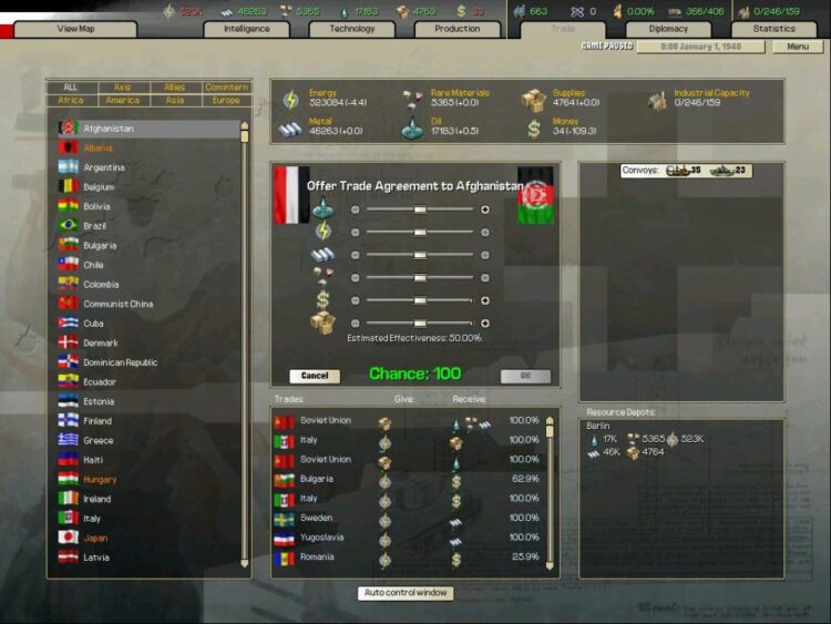 Arsenal of Democracy: A Hearts of Iron Game (PC) Скриншот — 6