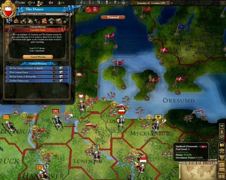 Europa Universalis III: Heir to the Throne (PC) Скриншот — 10