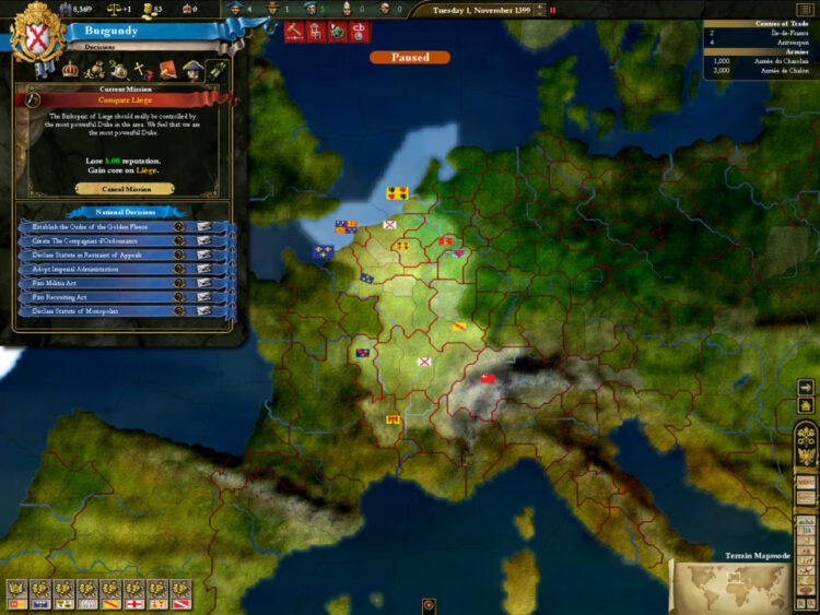 Europa Universalis III: Complete (PC) Скриншот — 2
