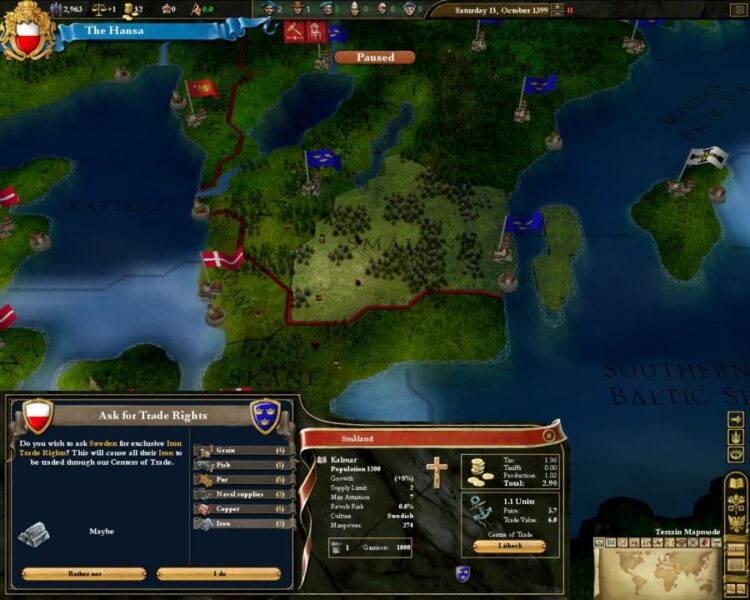 Europa Universalis III: Heir to the Throne (PC) Скриншот — 4
