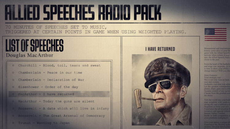 Hearts of Iron IV : Allied Speeches Pack (PС) Скриншот — 6