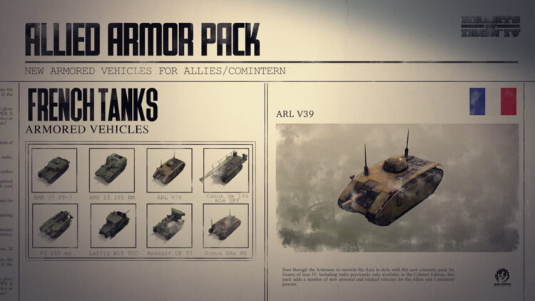 Hearts of Iron IV: Allied Armor Pack (PC) Скриншот — 8