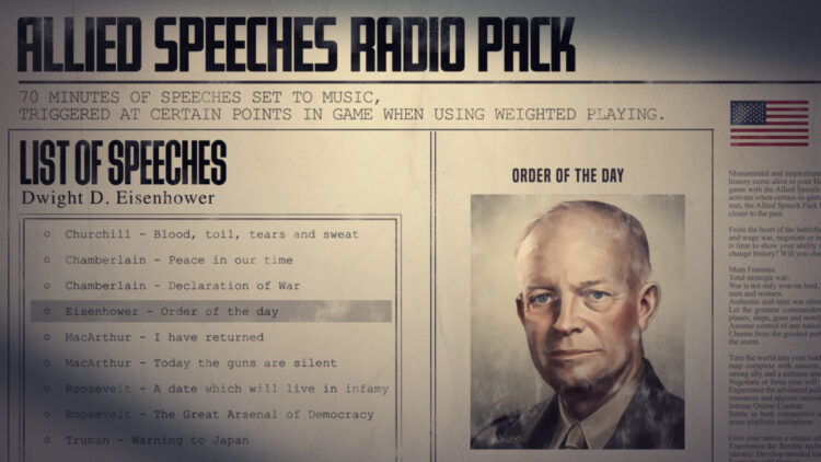 Hearts of Iron IV : Allied Speeches Pack (PС) Скриншот — 5