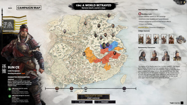 Total War: THREE KINGDOMS - A World Betrayed (PC) Скриншот — 4