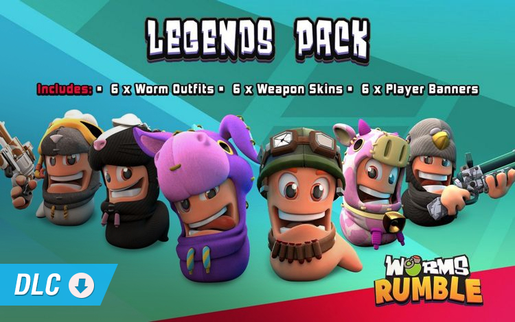Worms Rumble - Legends Pack (PC) Обложка