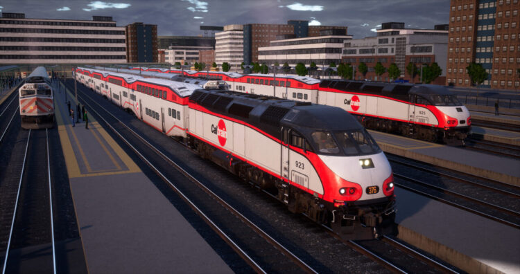 Train Sim World : Caltrain MP36PH-3C Baby Bullet Loco Add-On (PС) Скриншот — 3