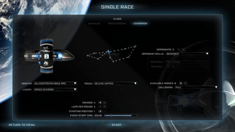 Orbital Racer Скриншот — 3