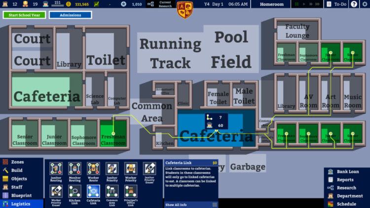 Academia: School Simulator (PC) Скриншот — 2