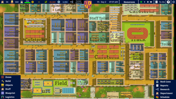 Academia: School Simulator (PC) Скриншот — 1