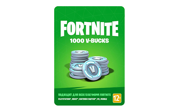 Игровая валюта Fortnite - 1000 V-Bucks (PC) Обложка